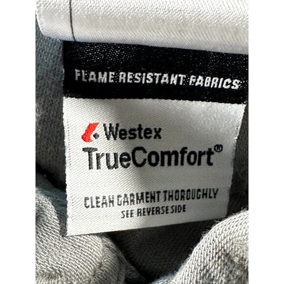 Carhartt FR Shirt Mens Gray Long Sleeve Button FRS003 GRY Cat 2 Fire Resistant - Picture 10 of 10